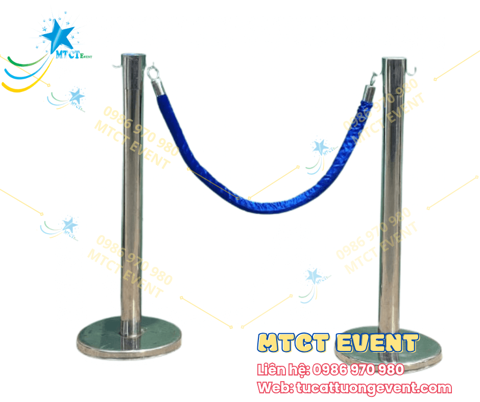 Trụ Barrier dây nhung 6