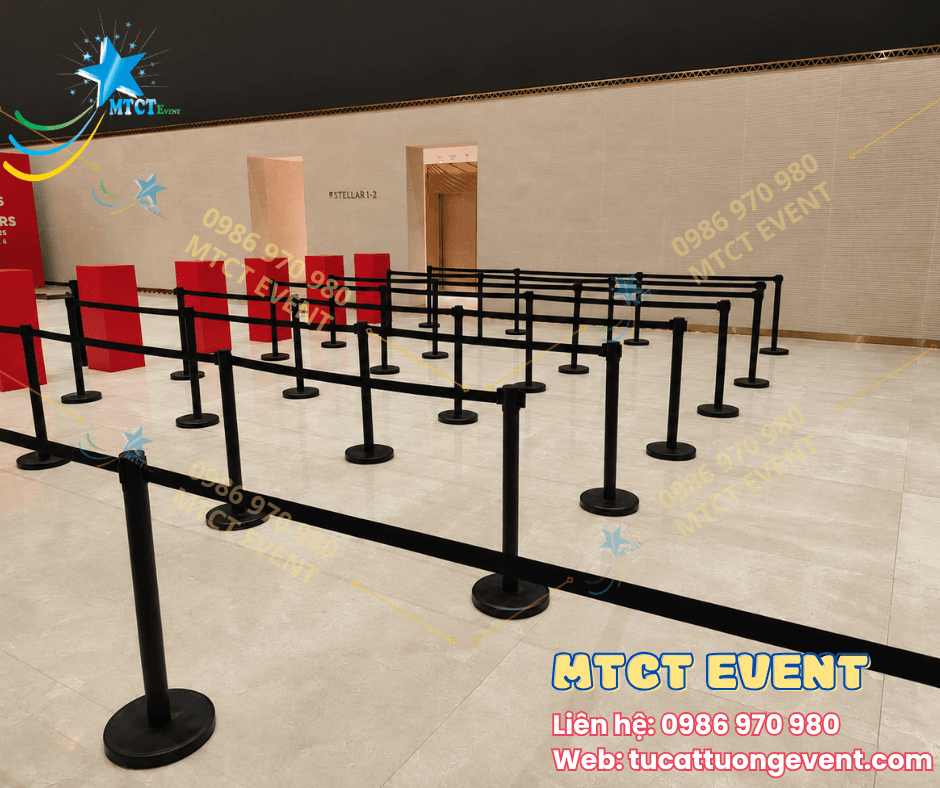 Trụ Barrier dây kéo 7