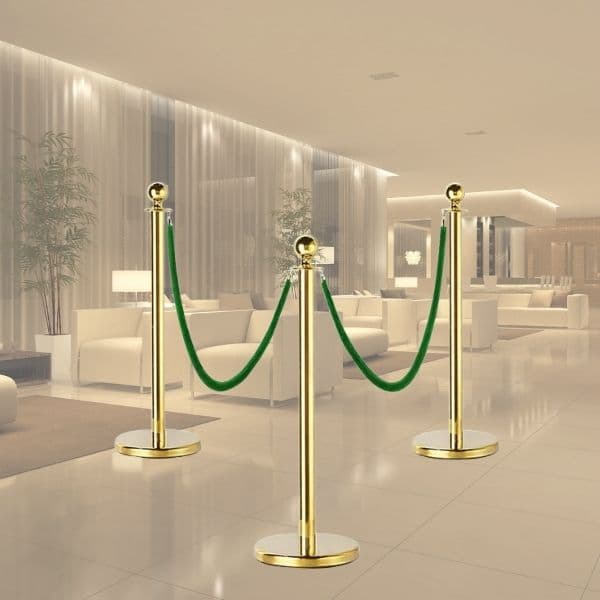 Trụ Barrier dây nhung 2
