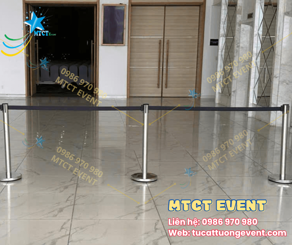 Trụ Barrier dây kéo 9