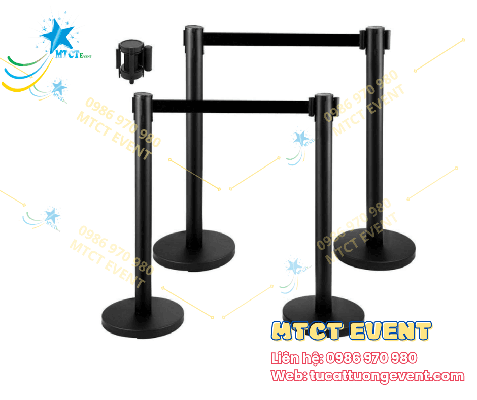 Trụ Barrier dây kéo 2